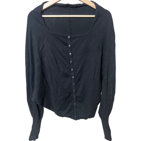 Unbranded Warm Black Button Up Cardigan Long Arm *Dimensions in Picture* - Picture 1 of 4